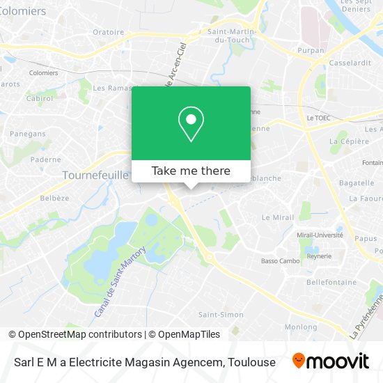 Sarl E M a Electricite Magasin Agencem map