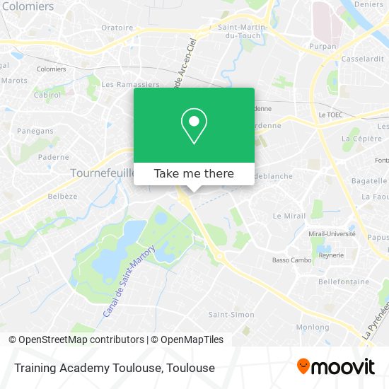 Training Academy Toulouse map