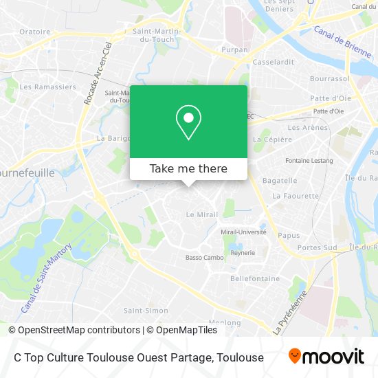 C Top Culture Toulouse Ouest Partage map