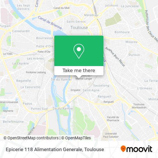 Mapa Epicerie 118 Alimentation Generale