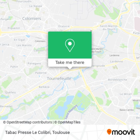 Tabac Presse Le Colibri map