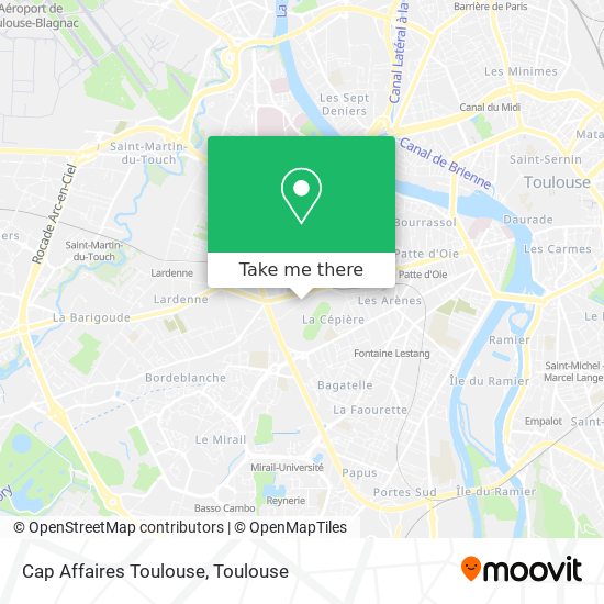 Mapa Cap Affaires Toulouse