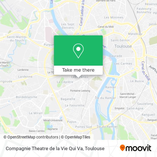 Compagnie Theatre de la Vie Qui Va map