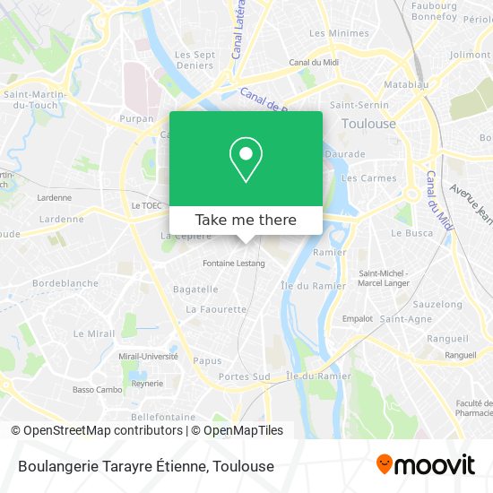 Mapa Boulangerie Tarayre Étienne