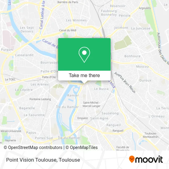 Point Vision Toulouse map