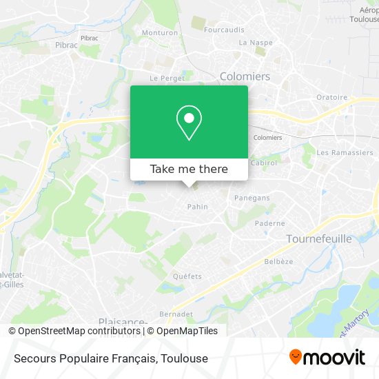 Mapa Secours Populaire Français
