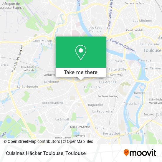 Mapa Cuisines Häcker Toulouse