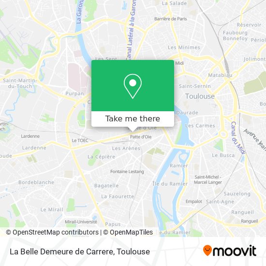 La Belle Demeure de Carrere map