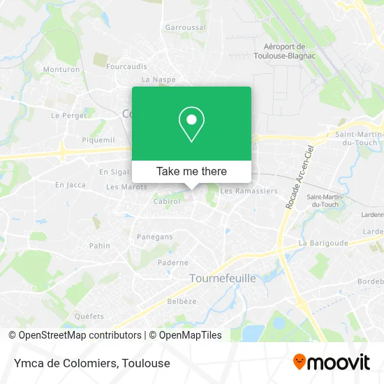 Ymca de Colomiers map
