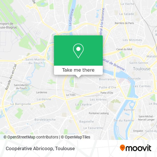 Coopérative Abricoop map