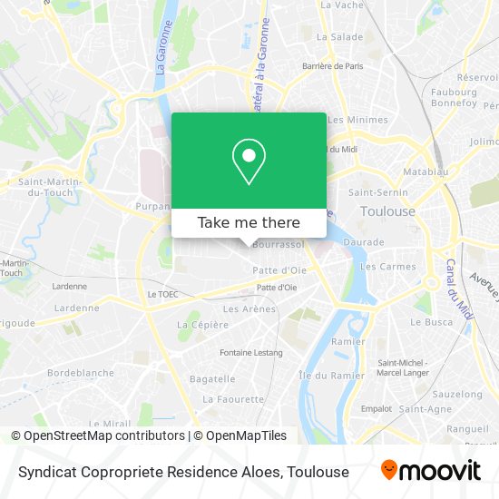 Mapa Syndicat Copropriete Residence Aloes