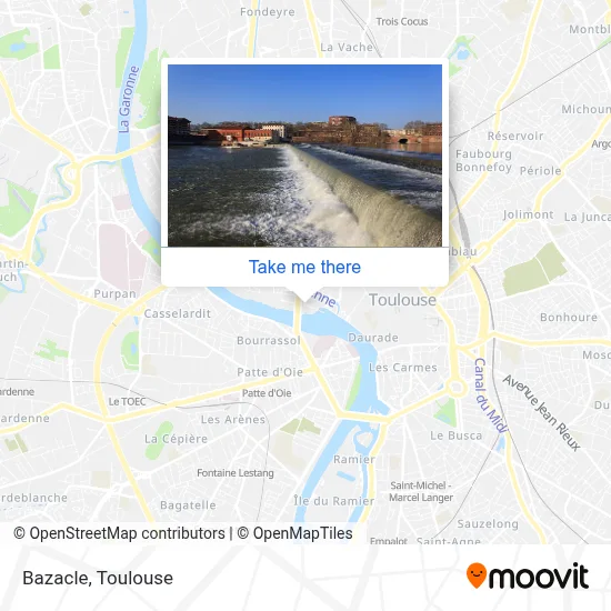 Bazacle map