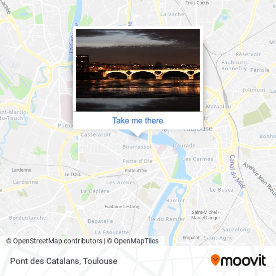 Pont des Catalans map