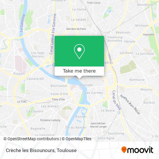 Crèche les Bisounours map