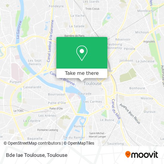 Mapa Bde Iae Toulouse