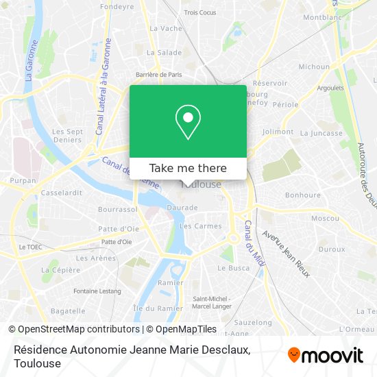 Résidence Autonomie Jeanne Marie Desclaux map