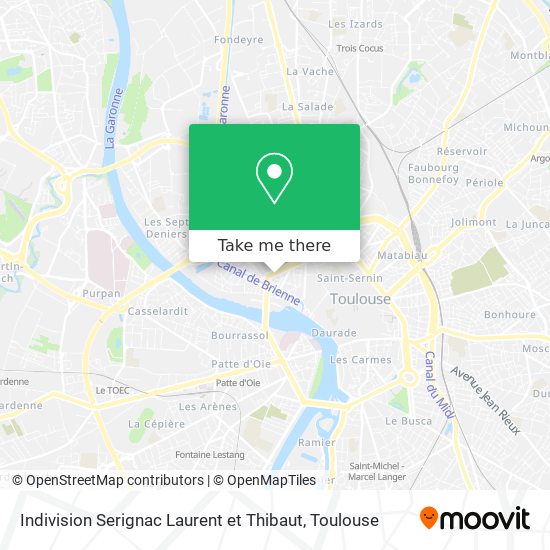 Indivision Serignac Laurent et Thibaut map