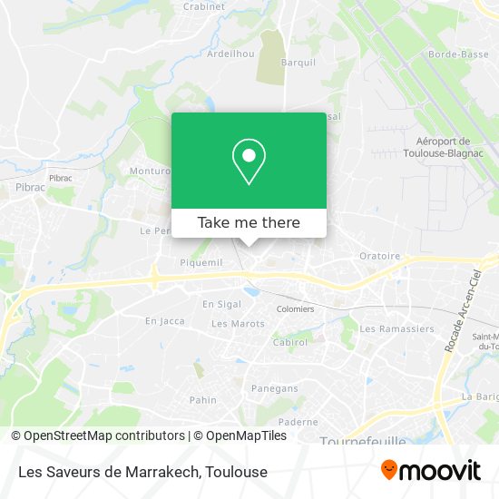 Les Saveurs de Marrakech map