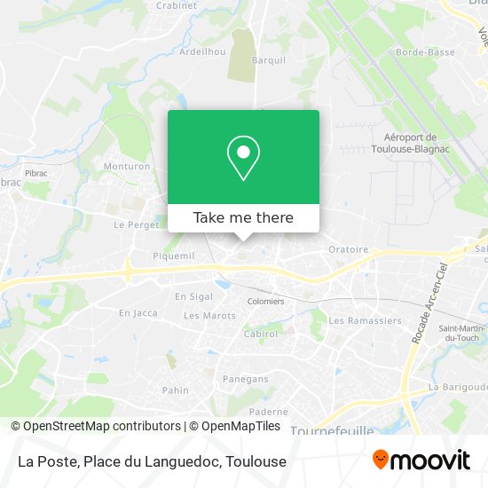 La Poste, Place du Languedoc map