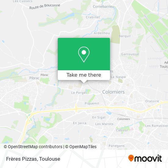 Frères Pizzas map