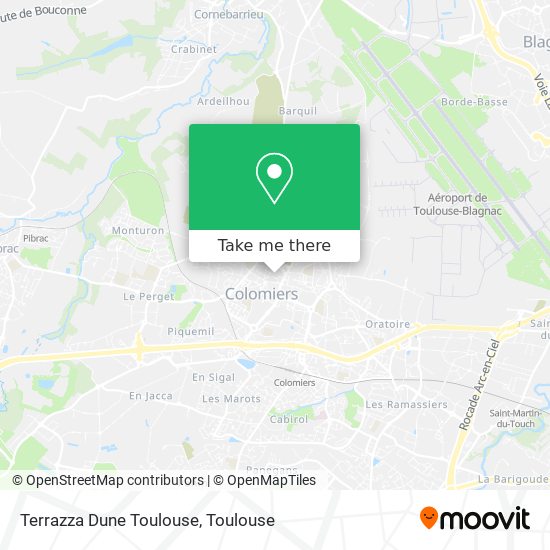 Mapa Terrazza Dune Toulouse