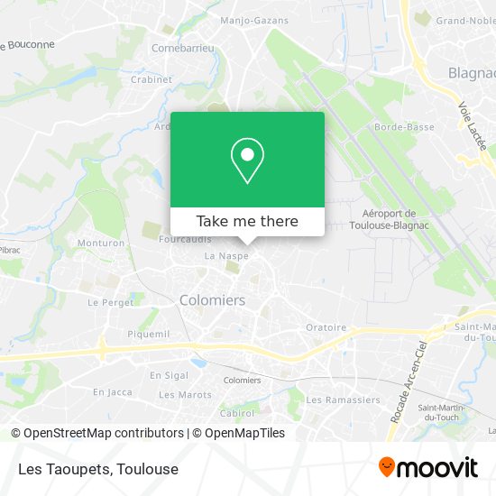 Les Taoupets map