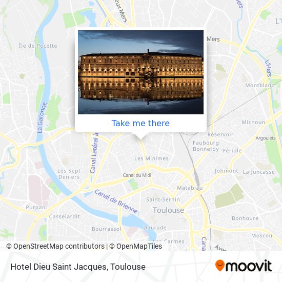 Hotel Dieu Saint Jacques map