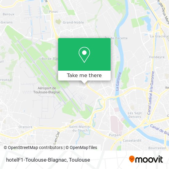 Mapa hotelF1-Toulouse-Blagnac