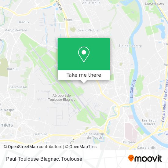 Paul-Toulouse-Blagnac map