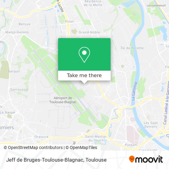 Jeff de Bruges-Toulouse-Blagnac map