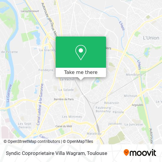 Syndic Coproprietaire Villa Wagram map