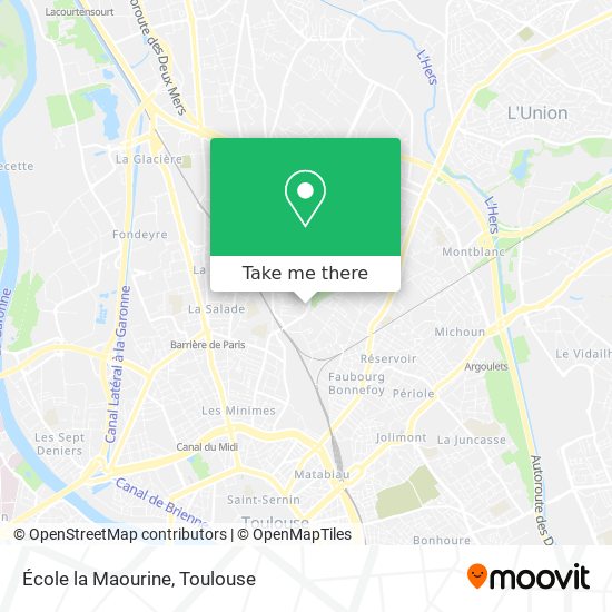 École la Maourine map
