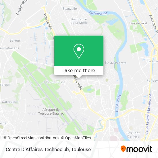 Centre D Affaires Technoclub map