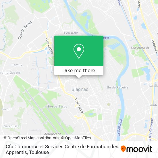 Cfa Commerce et Services Centre de Formation des Apprentis map