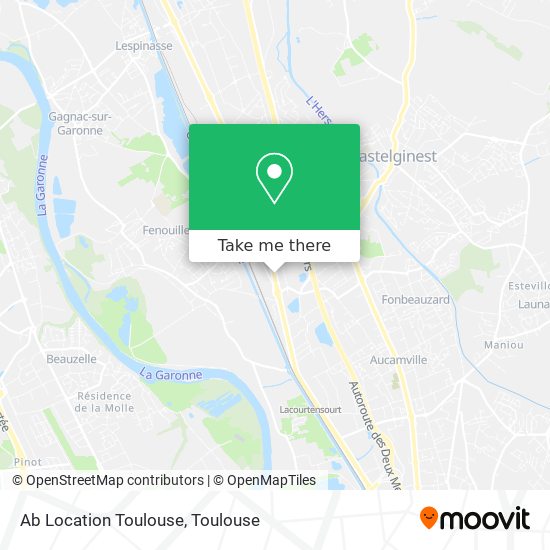Mapa Ab Location Toulouse