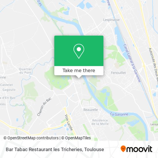 Bar Tabac Restaurant les Tricheries map