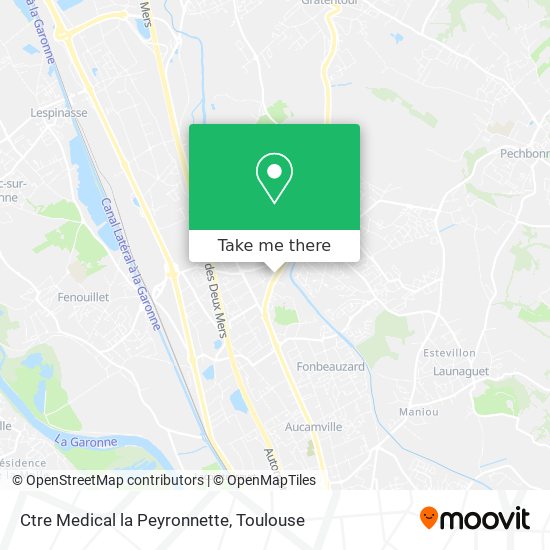 Ctre Medical la Peyronnette map