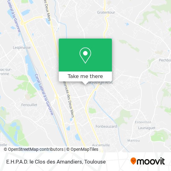 E.H.P.A.D. le Clos des Amandiers map