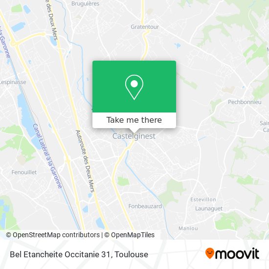 Bel Etancheite Occitanie 31 map