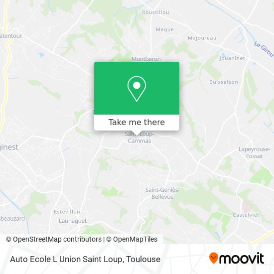 Auto Ecole L Union Saint Loup map
