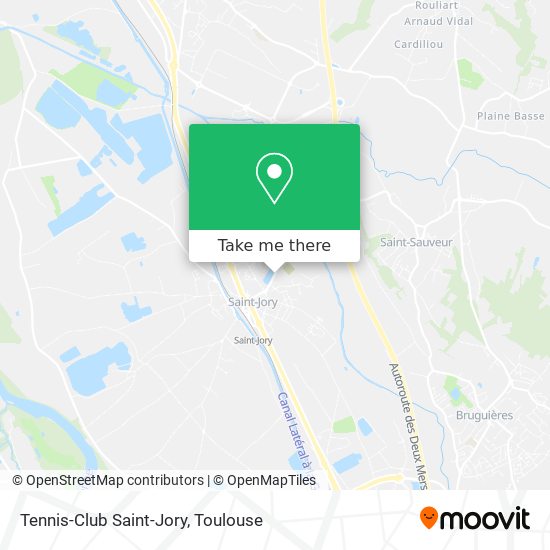 Tennis-Club Saint-Jory map