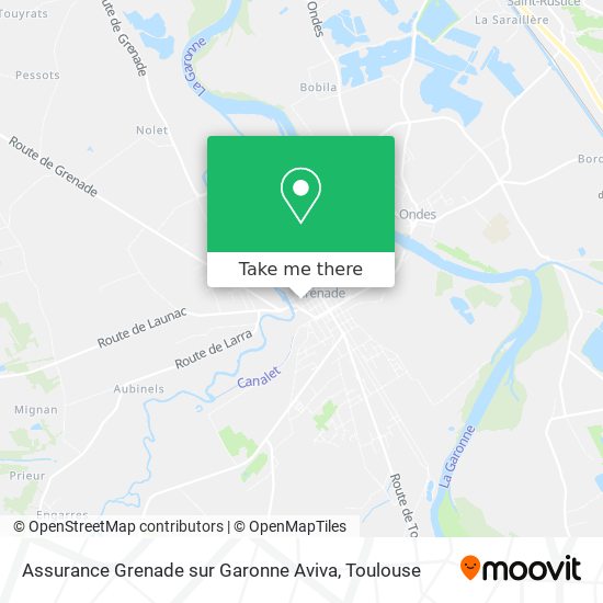 Assurance Grenade sur Garonne Aviva map