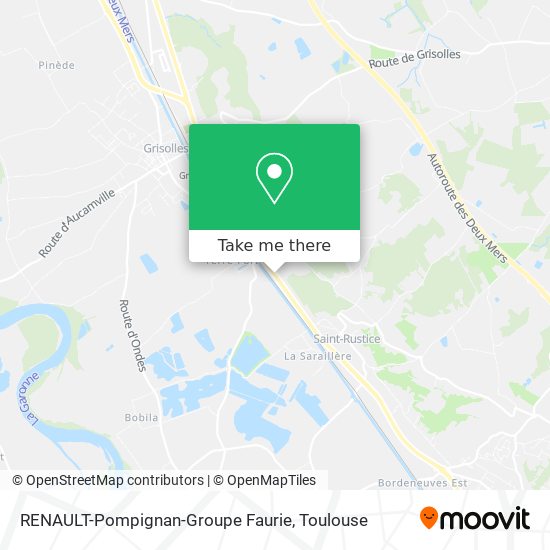 RENAULT-Pompignan-Groupe Faurie map