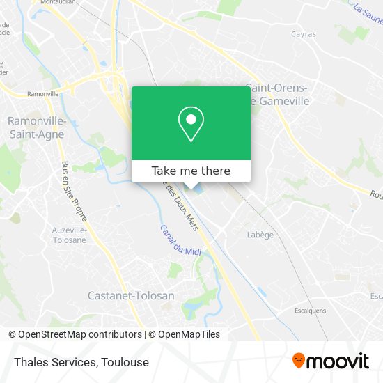 Thales Services map