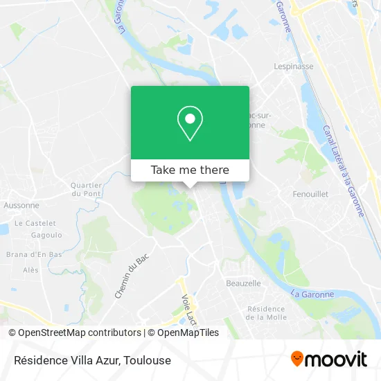 Résidence Villa Azur map