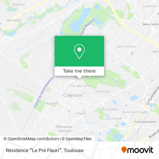 Résidence ""Le Pré Fleuri"" map