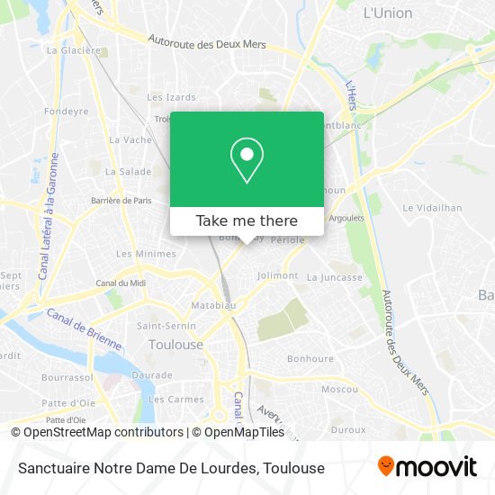 Sanctuaire Notre Dame De Lourdes map