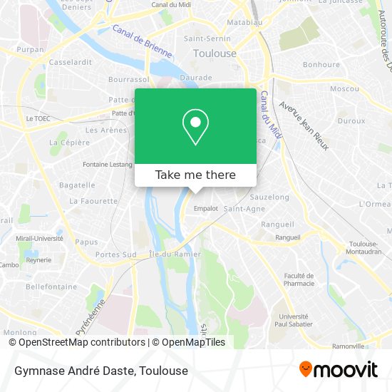 Gymnase André Daste map