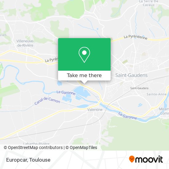 Europcar map