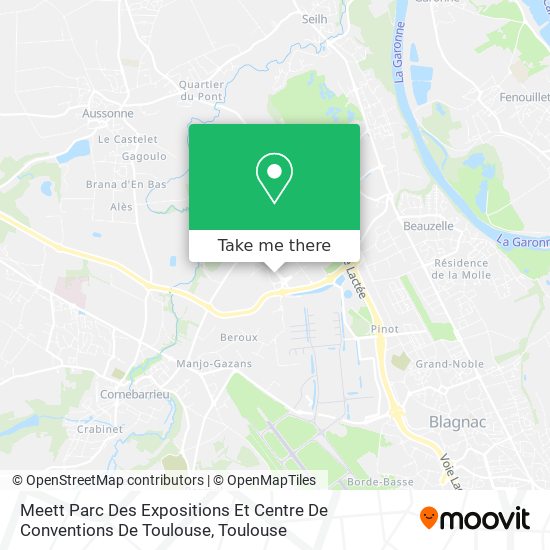 Meett Parc Des Expositions Et Centre De Conventions De Toulouse map